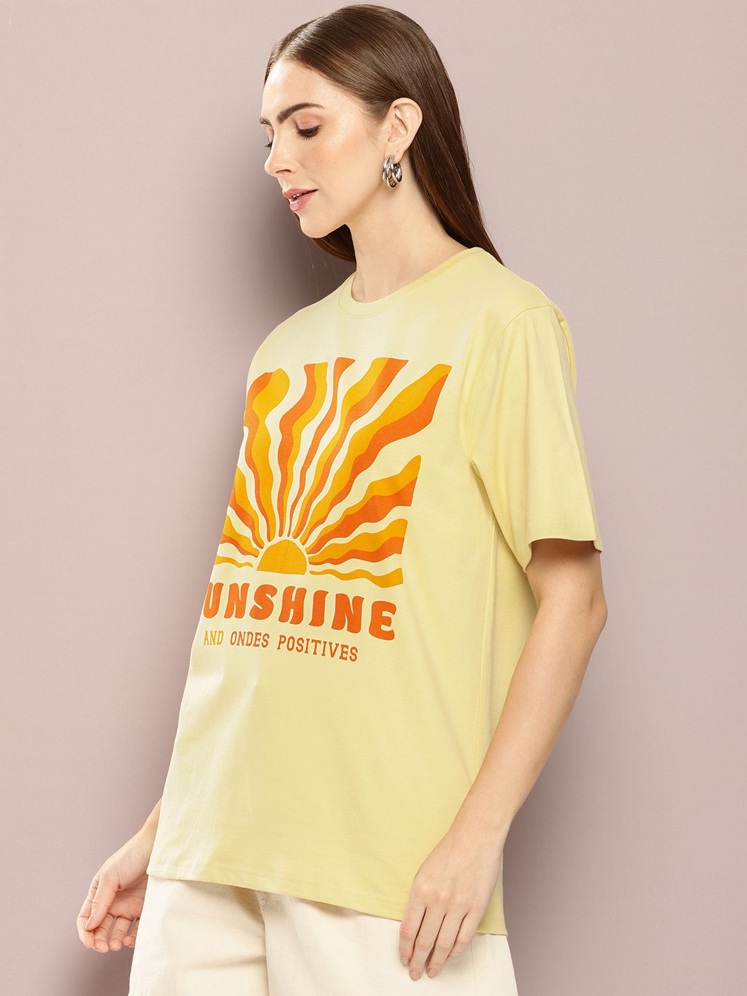 DILLINGER Women Graphic Printed Oversized T-shirt