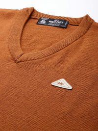 Monte Carlo Woolen Sweater Vest with Brand Logo Detail
