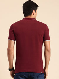 Being Human Geometric Printed Polo Collar Pure Cotton T-shirt