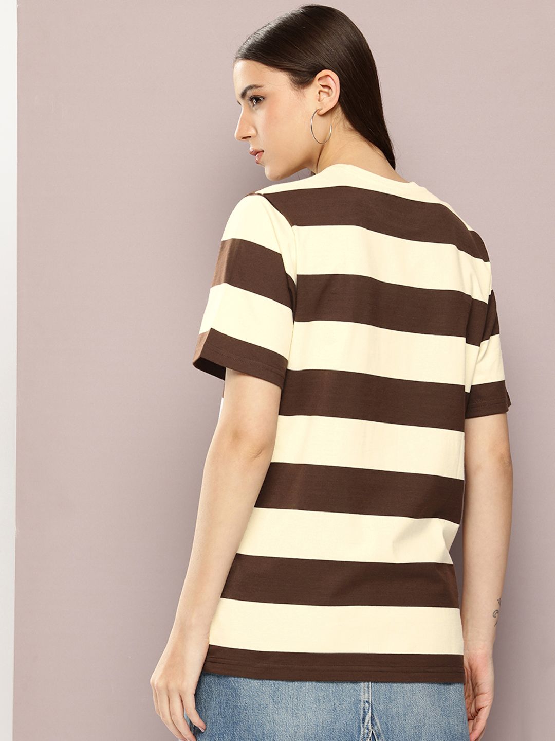 Dillinger Womens Short Sleeve Oversized Yarn Dyed Tshirt
