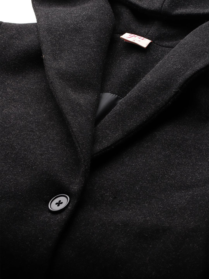 Semua Mengenai Anda Selendang Kolar Hooded Trench Coat