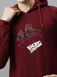 ADRO Men Printed Hooded Pullover Sweatshirt