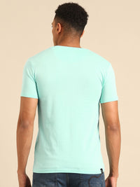 Being Human V-Neck Pure Cotton T-shirt with Minimal Print
