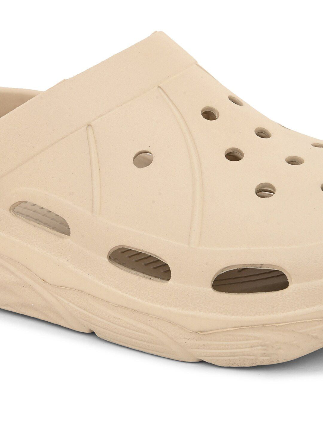 HRX by Hrithik Roshan Women Beige Self Design Rubber Clogs