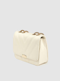Lino Perros Off-White Quilted Shoulder Bag
