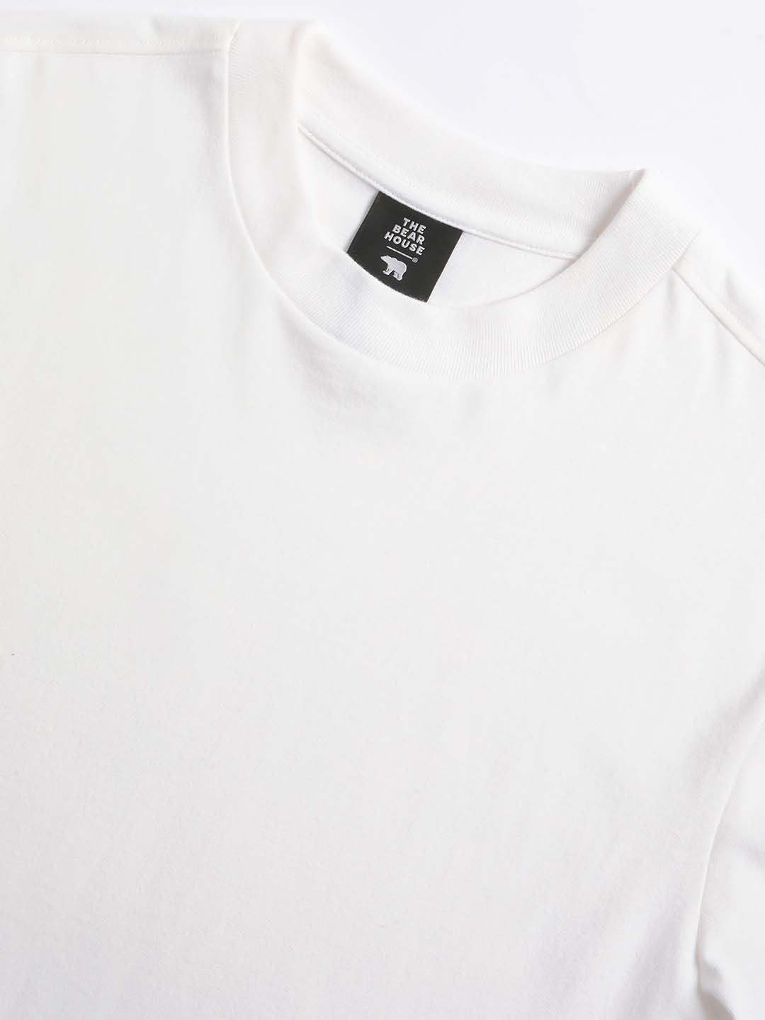 THE BEAR HOUSE Round Neck Pure Cotton Regular Fit T-shirt