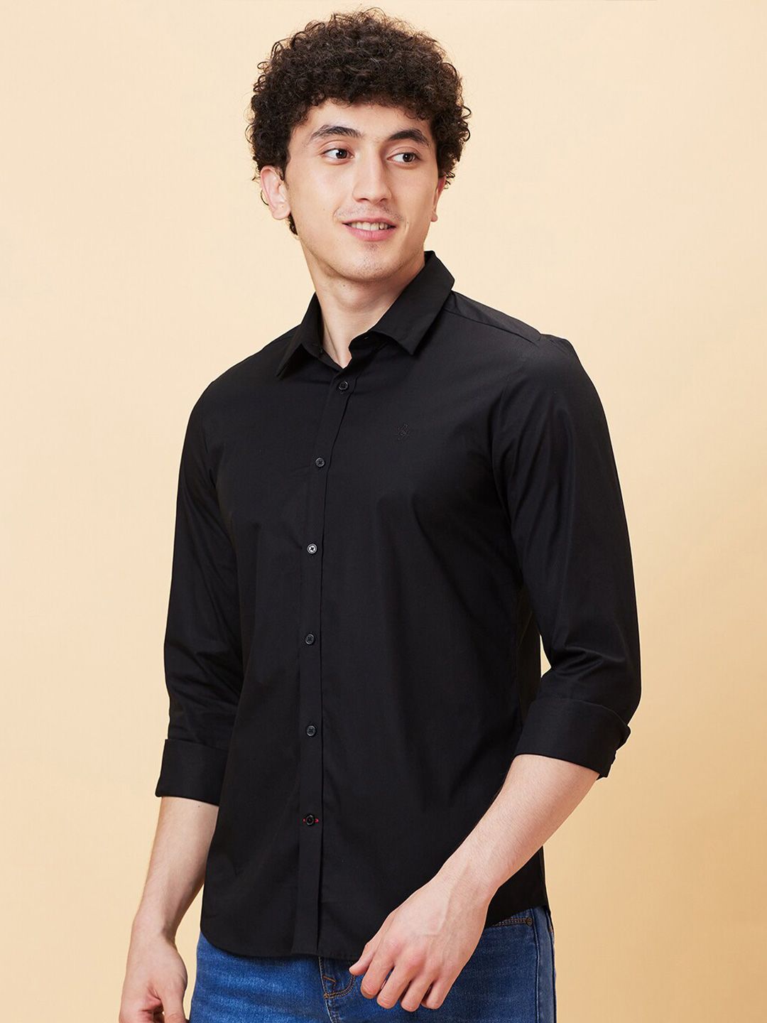 Being Human Spread Collar Slim Fit Casual Shirt