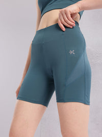 HRX by Hrithik Roshan Women Mid-Rise Above Knee Running Tights with Reflective Elements