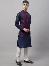 Jompers Men Woven Design Nehru Jacket