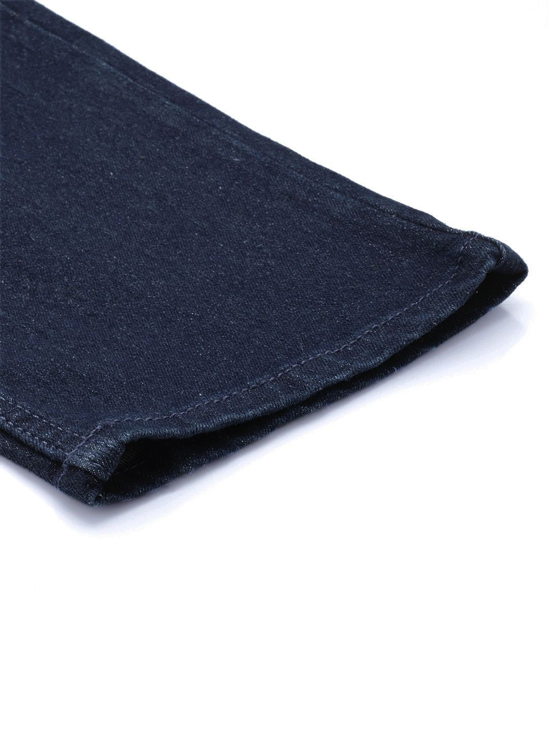The Indian Garage Co Men Navy Blue Slim Fit Stretchable Jeans