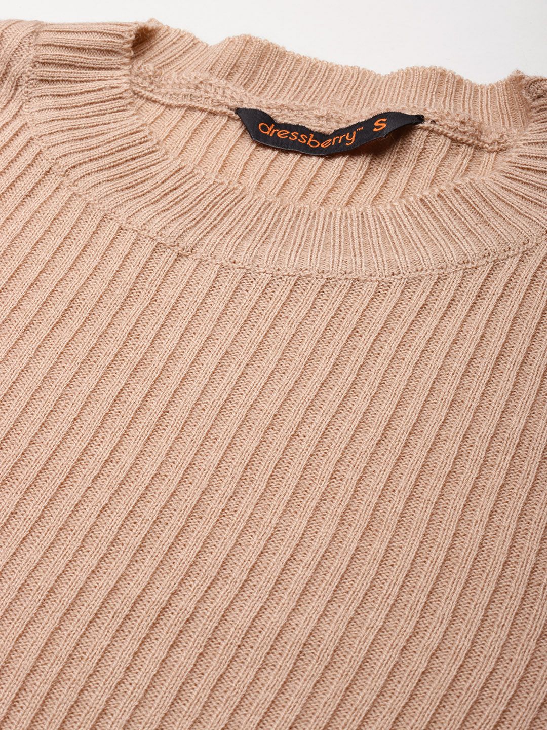 DressBerry Women Ribbed Acrylic Pullover