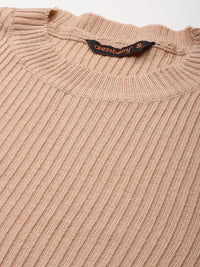 DressBerry Women Ribbed Acrylic Pullover