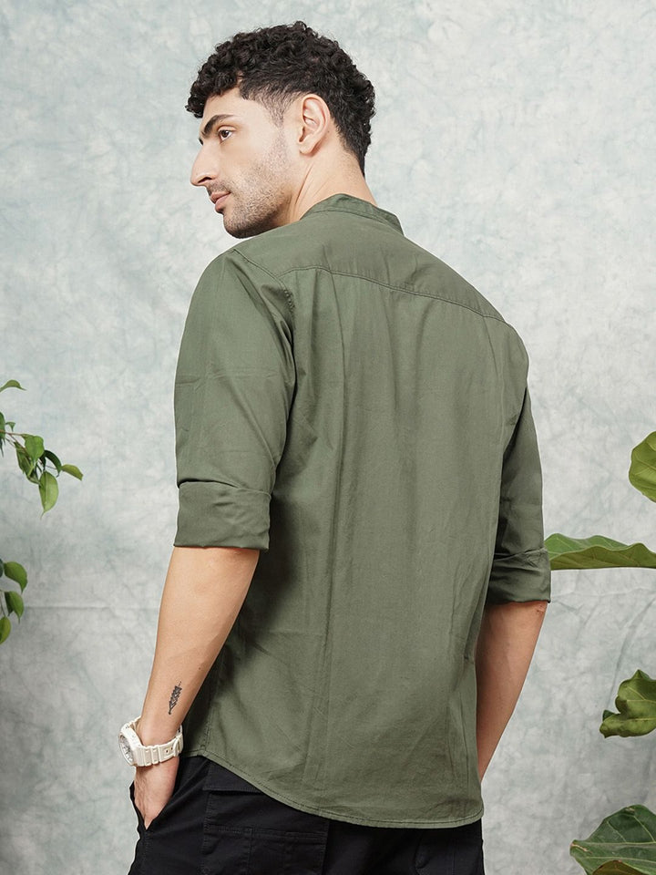The Indian Garage Co Men Regular Fit Opaque Casual Shirt