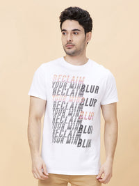 Being Human Typography Printed Round Neck Casual T-shirt
