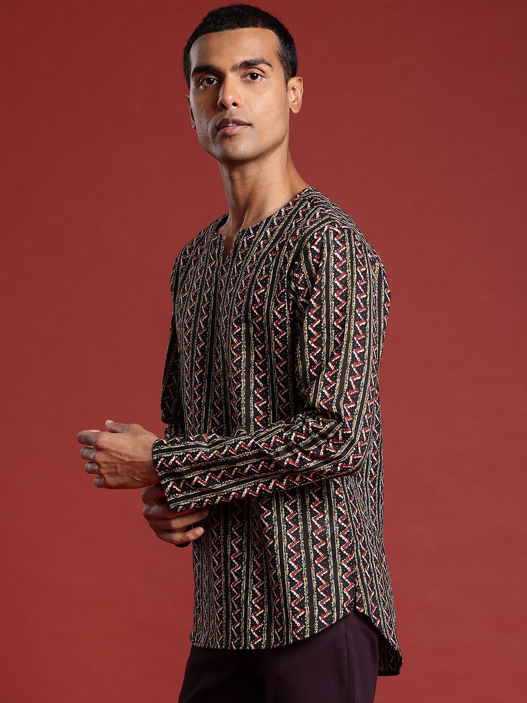 Anouk Men Printed Pure Cotton Kurta