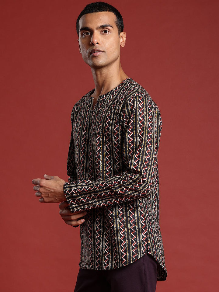 Anouk Men Printed Pure Cotton Kurta