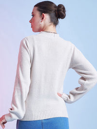 STREET 9 Self Design Acrylic Pullover