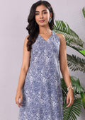 Varanga Paisley Printed V-Neck Pure Cotton Straight Kurta With Palazzo
