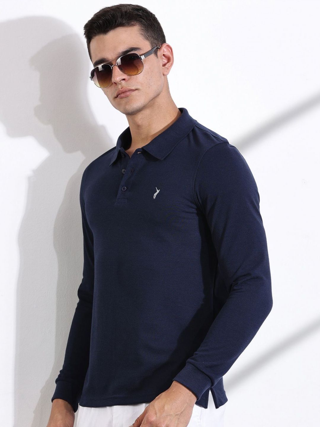 Thomas Scott Men Solid Polo Collar T-shirt