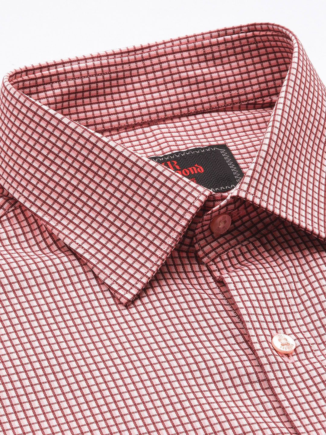 Raymond Pure Cotton Slim Fit Checked Formal Shirt