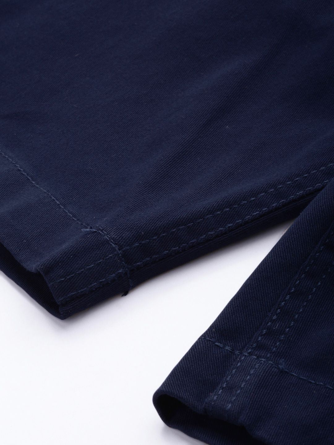 HIGHLANDER Men Navy Blue Solid Slim Fit Chino Shorts