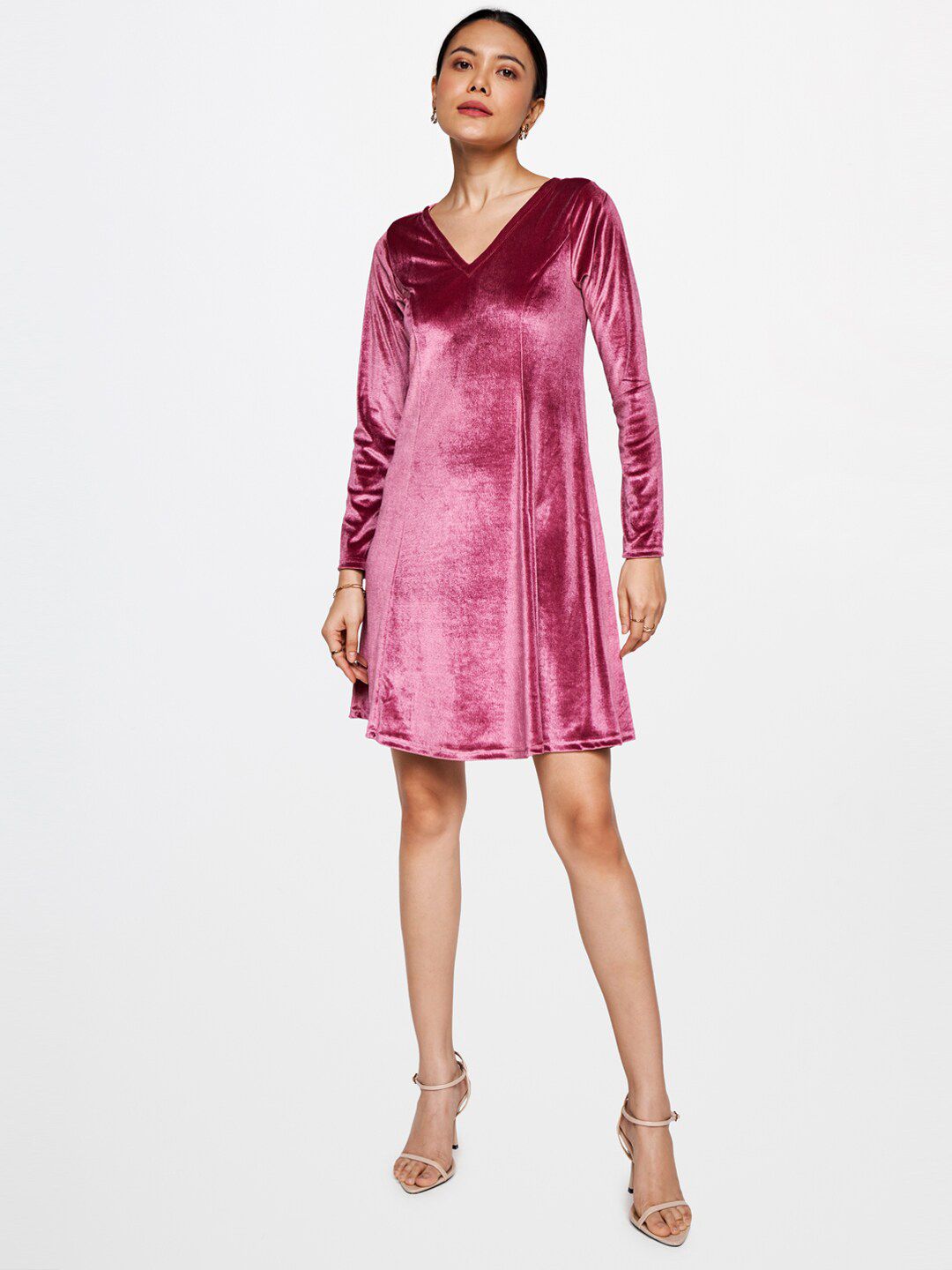 AND Pink A-Line Dress