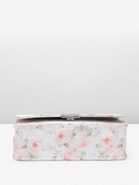 Lino Perros Floral Printed Structured Sling Bag
