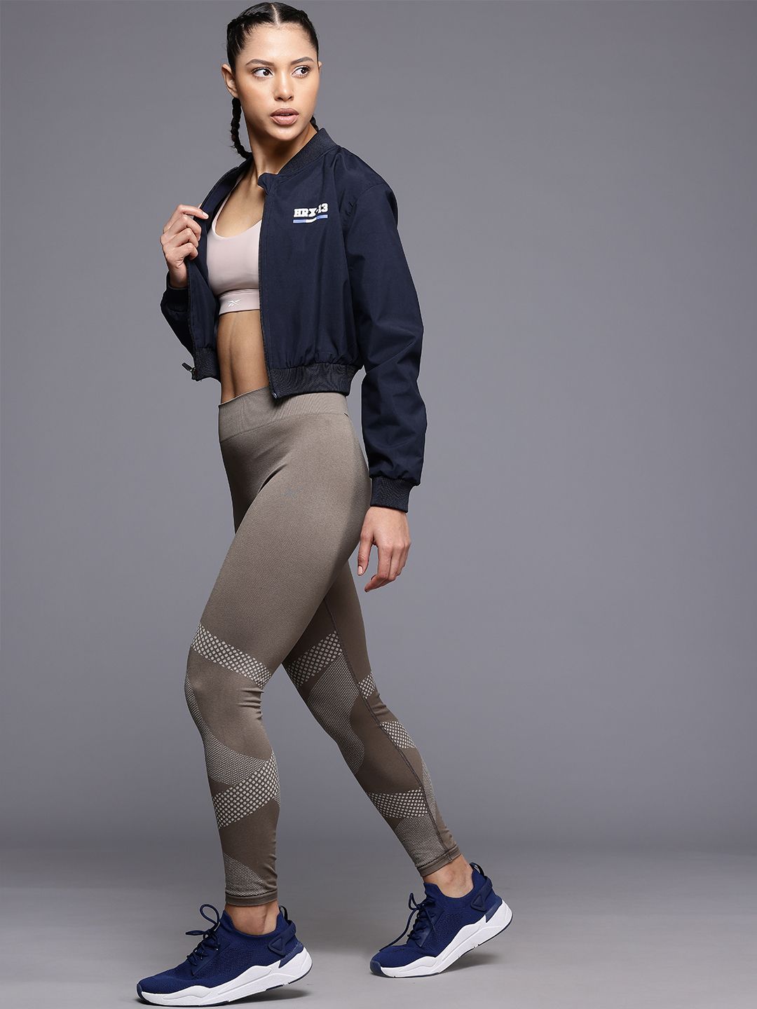 HRX by Hrithik Roshan Crop Running Jacket with Rapid-Dry Feature