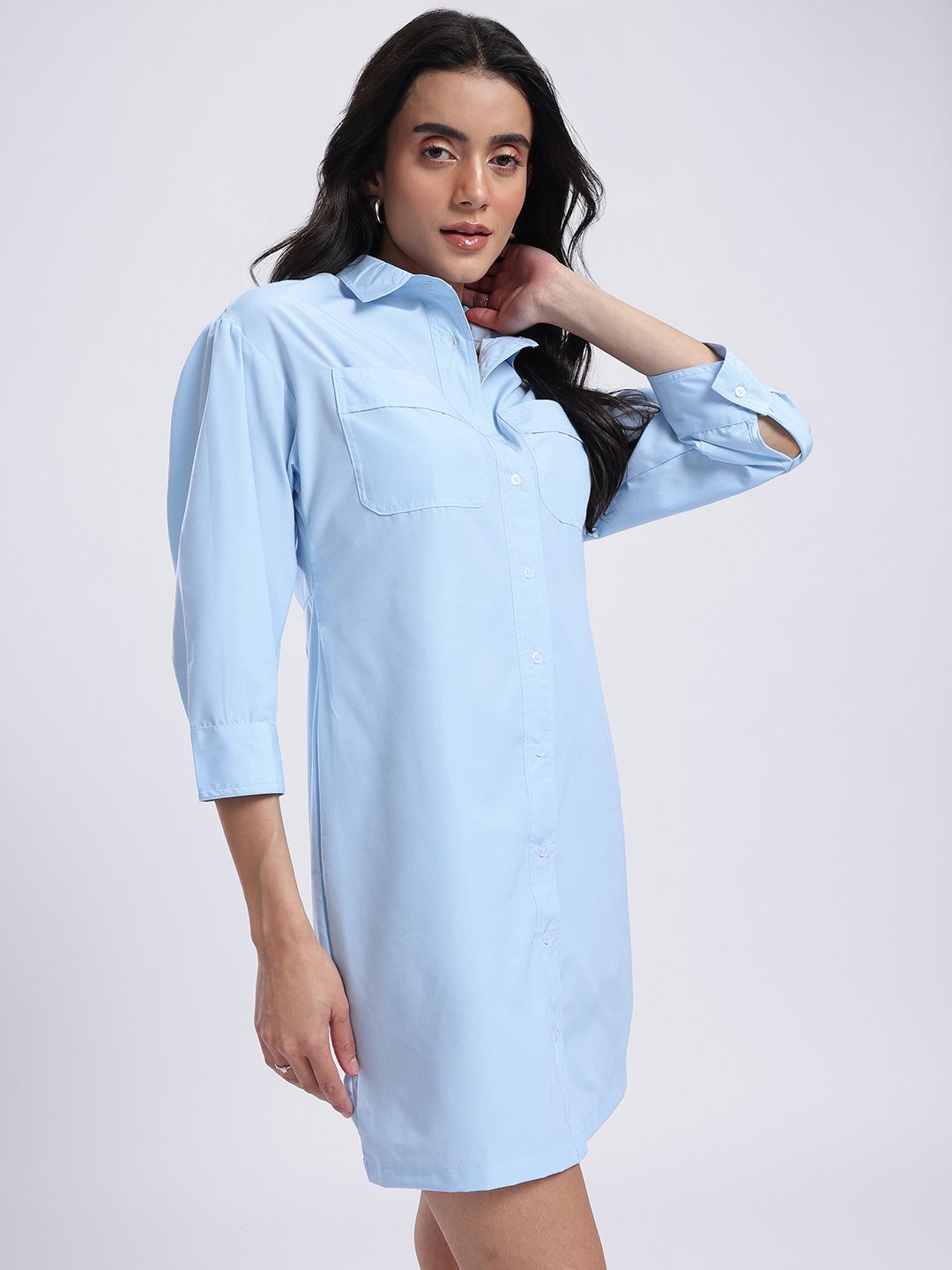 DressBerry Button Up Babe Shirt Dress