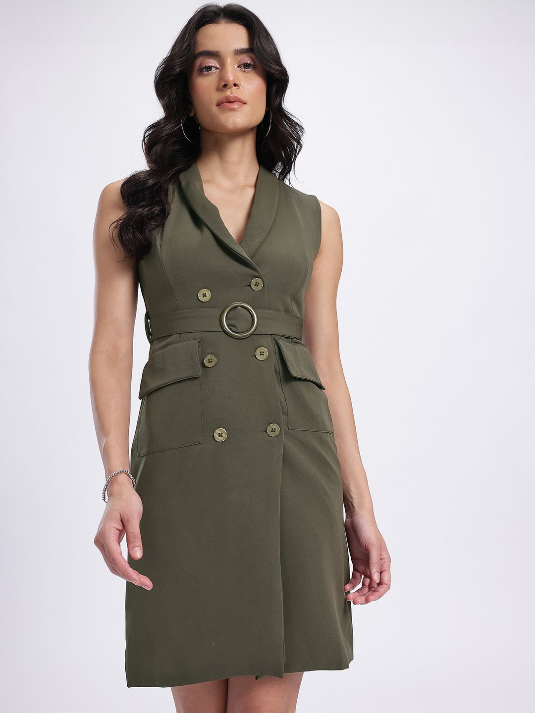 DressBerry Belted Blazer Mini Dress