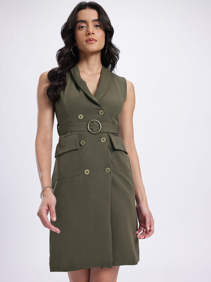 DressBerry Belted Blazer Mini Dress