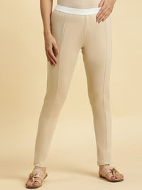 W Women Slim Fit Mid-Rise Plain Trousers