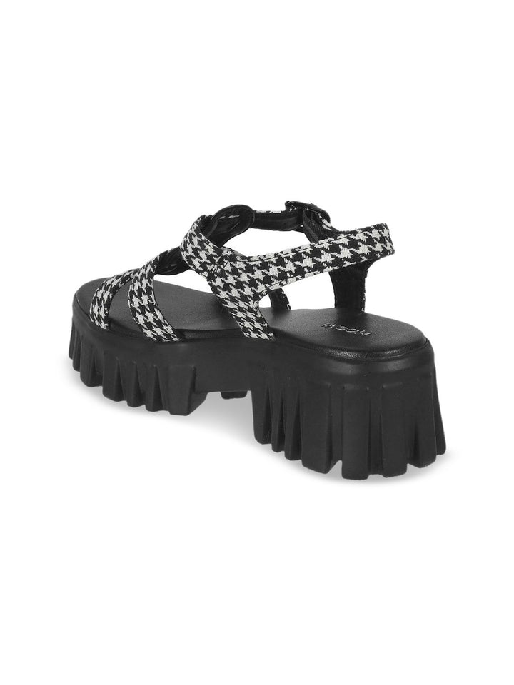 Mochi Women Open Toe Backstrap Block Heel Sandals