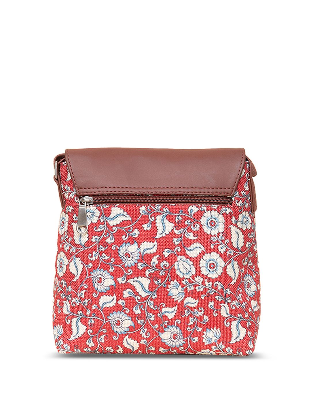 ZOUK Brown Ethnic Motifs Printed Shopper Sling Bag