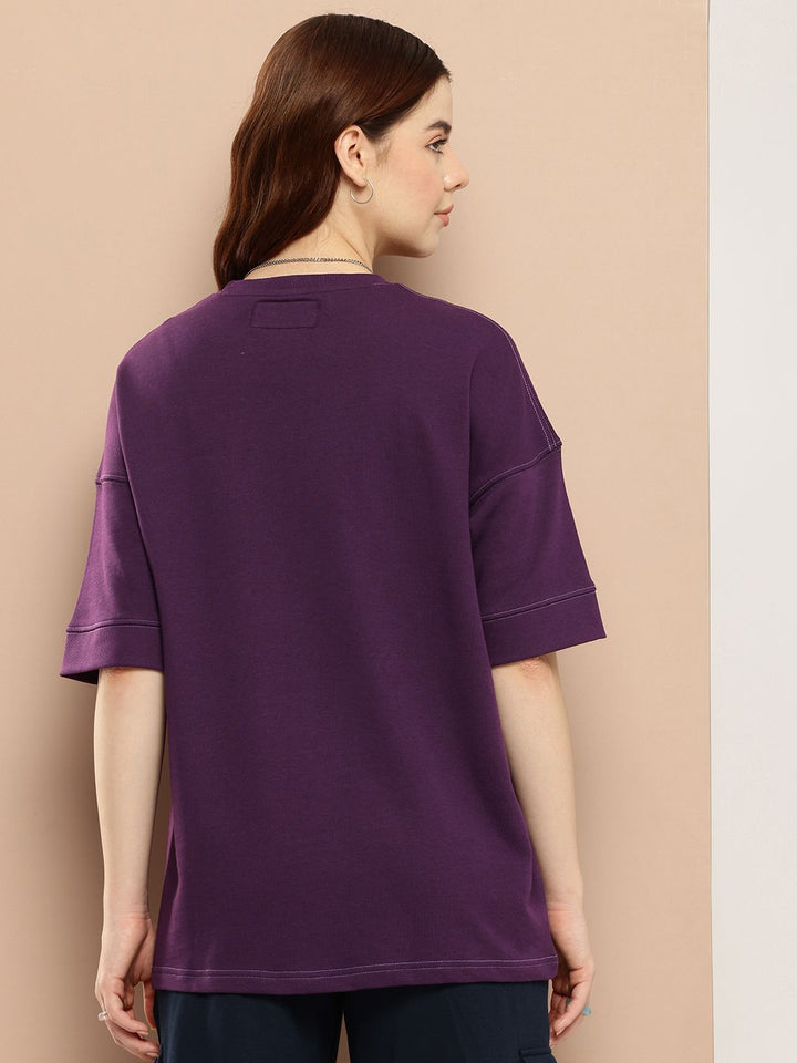 Difference of Opinion Women Oversized Drop Shoulder Ultra Soft Drapey Cotton T-Shirt