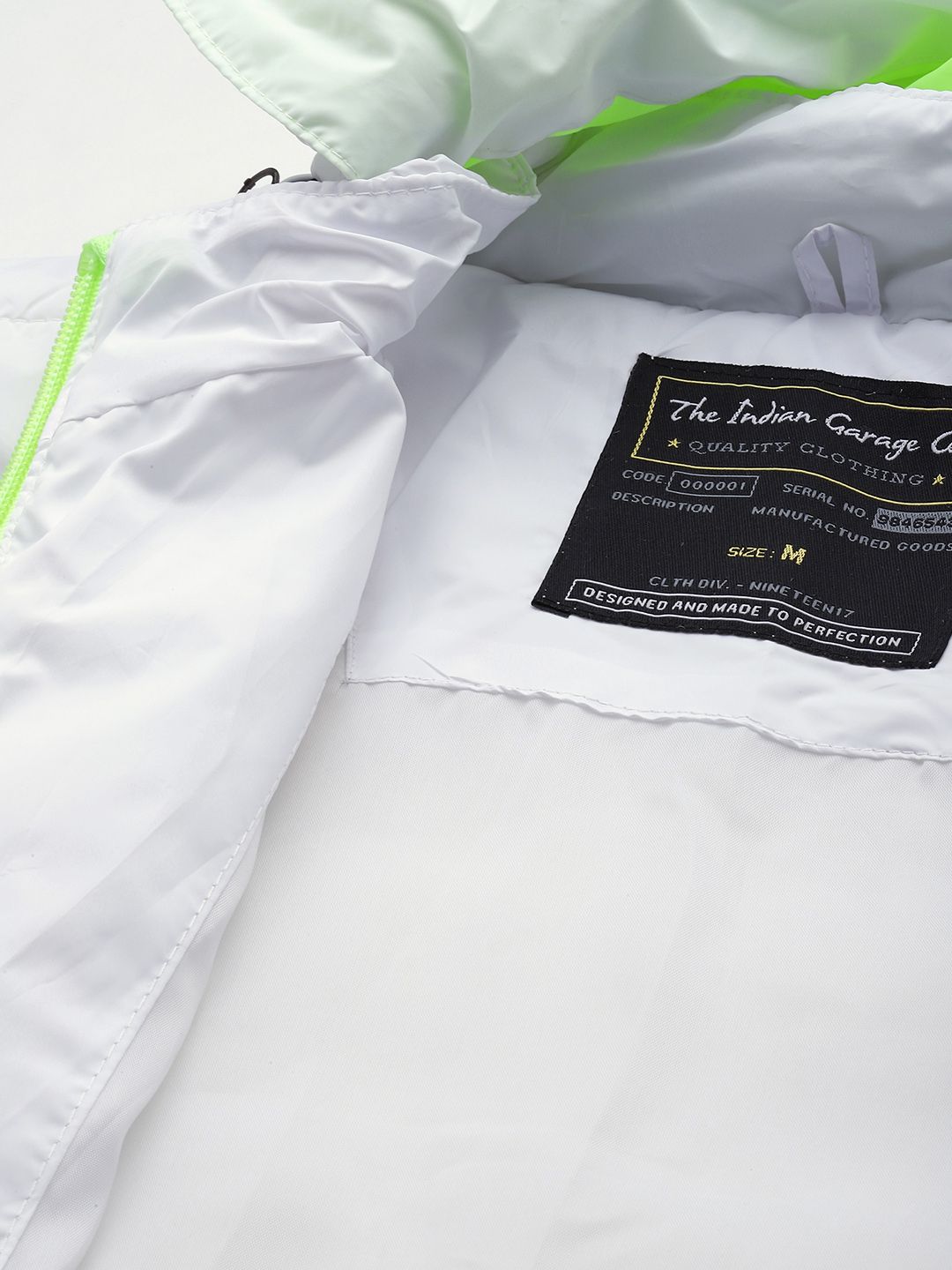 The Indian Garage Co Men Zip-Front Puffer Jacket with Detachable Hood