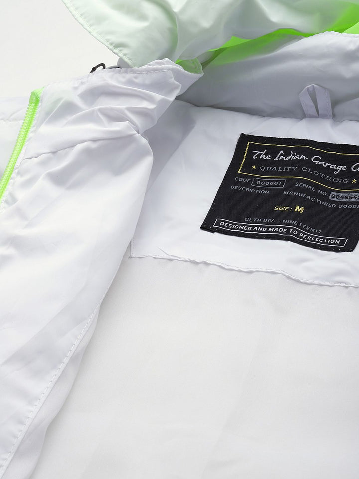 The Indian Garage Co Men Zip-Front Puffer Jacket with Detachable Hood