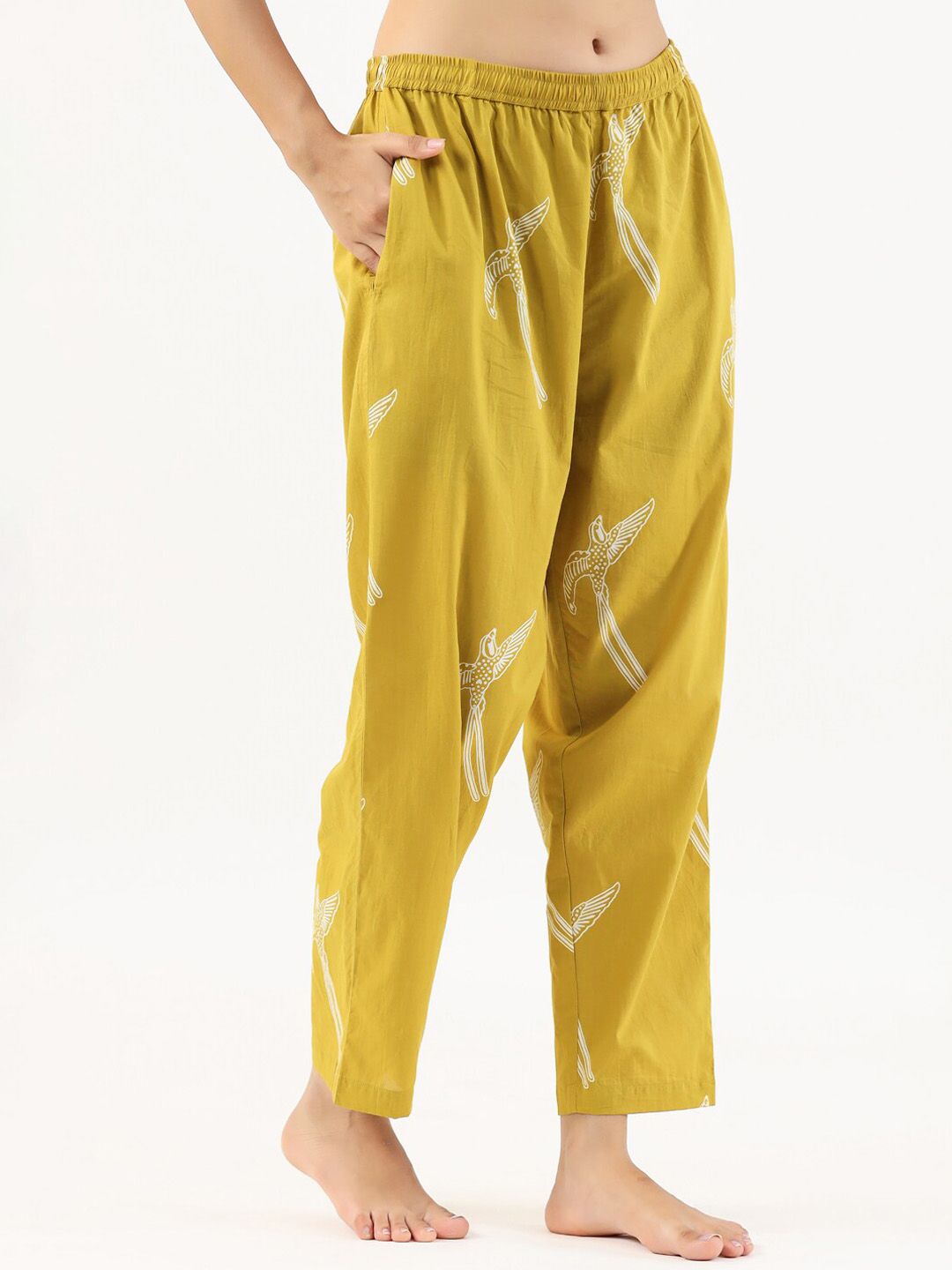 SANSKRUTIHOMES Graphic Printed Pure Cotton Night suit