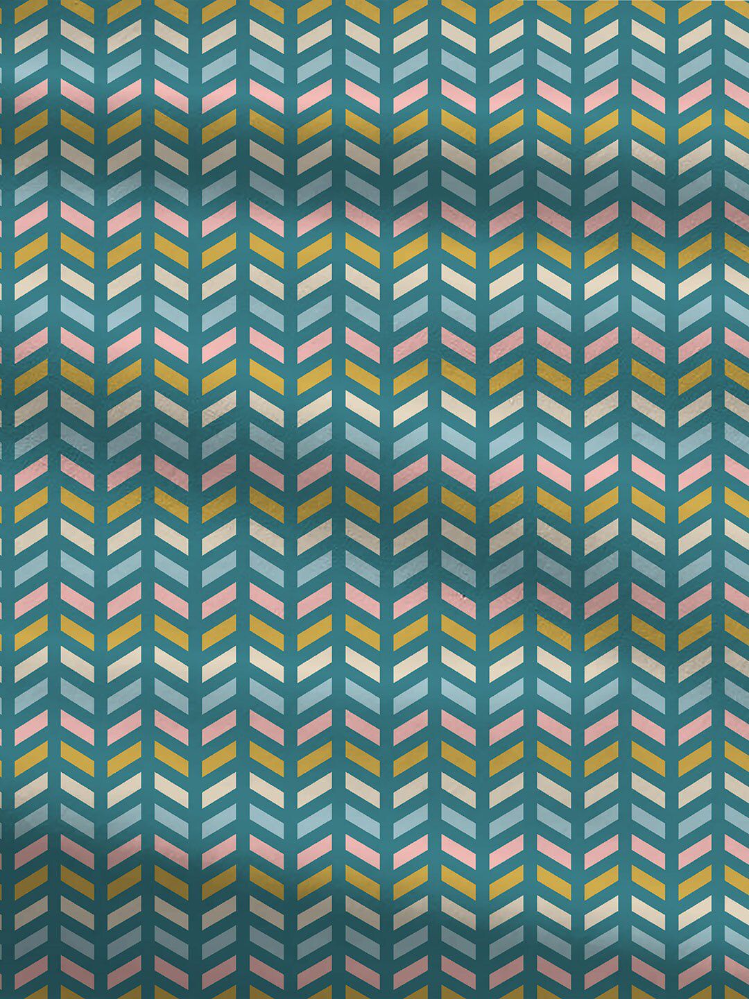 TRIDENT Party Mood Teal Urban Comfort Flat 144TC Queen Cotton Bedsheet Set