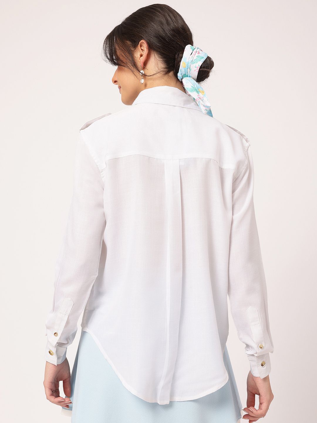 DressBerry Edgy Essentials Shirt with Pocket Detail