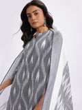 Anouk Ikat Print Regular Pure Cotton Kurta with Trousers & Dupatta
