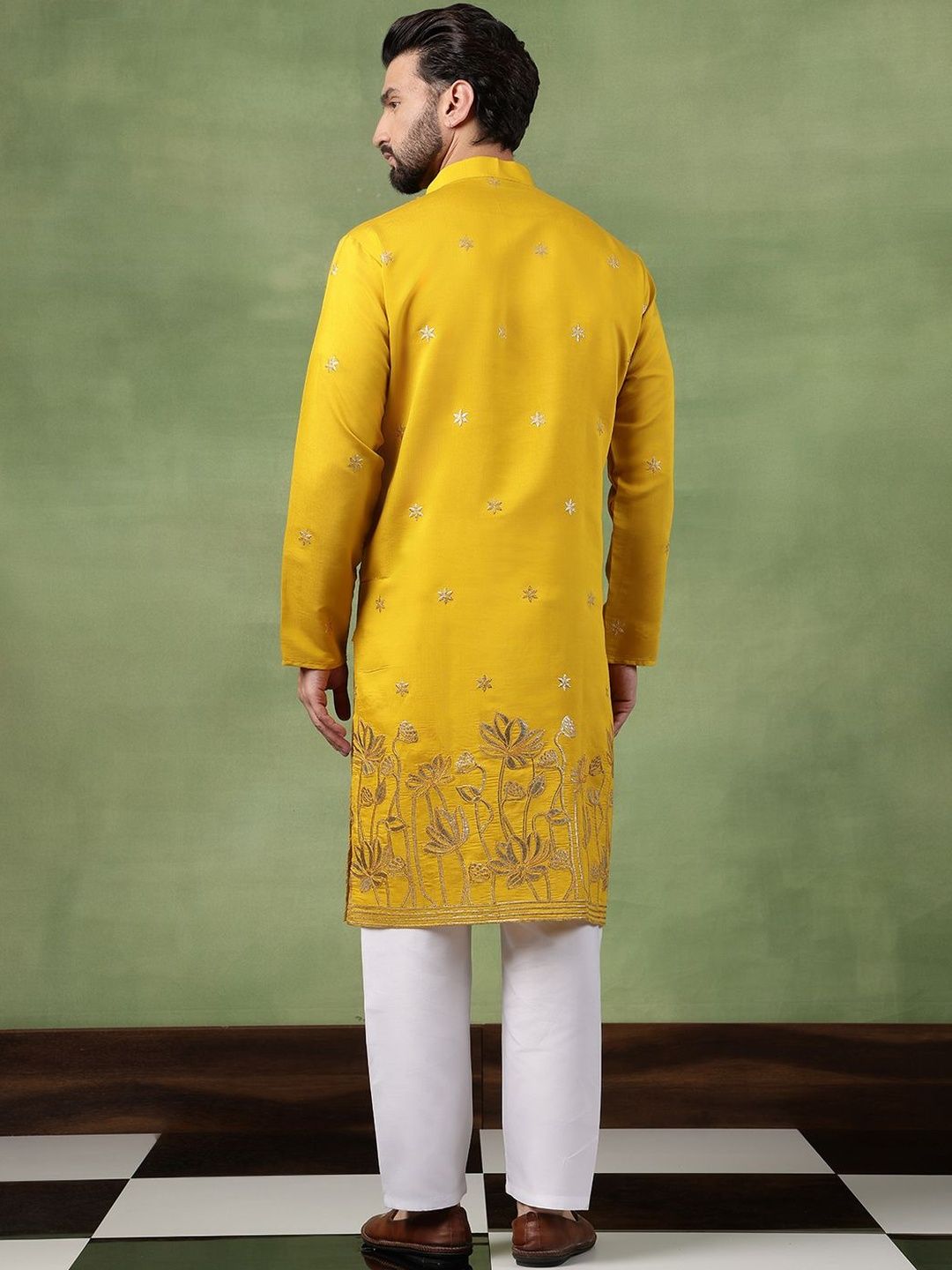 SOJANYA Kurta Sulam Bunga Lelaki