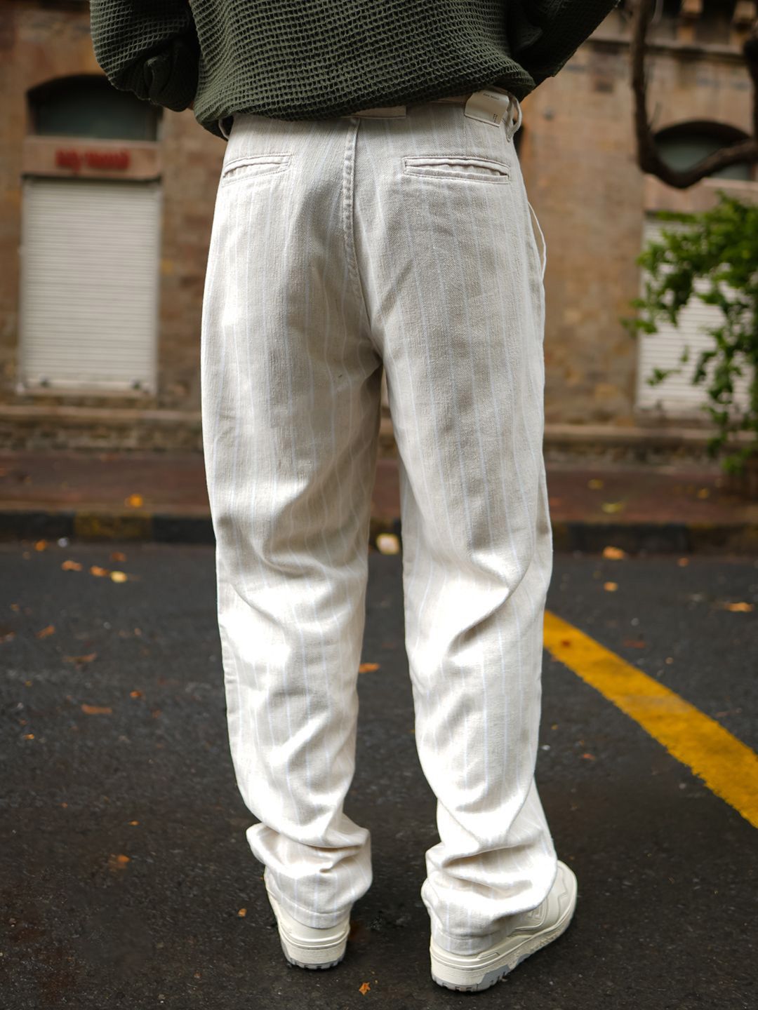 Powerlook Men Cotton Loose Fit Baggy Cargos Trousers