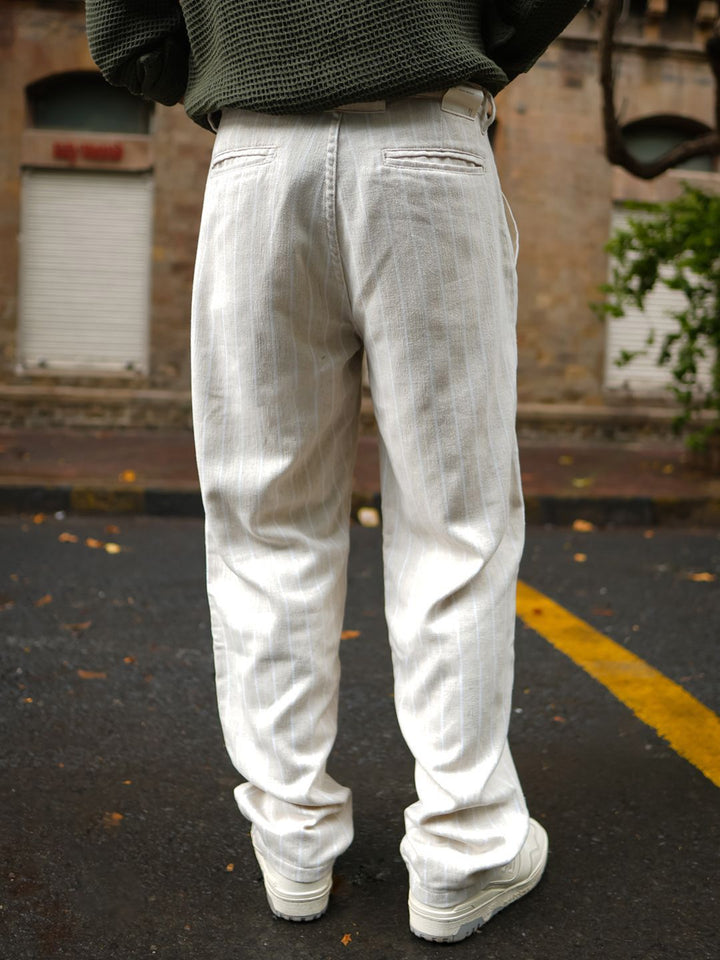 Powerlook Men Cotton Loose Fit Baggy Cargos Trousers