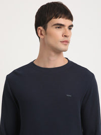 THE BEAR HOUSE Round Neck Pure Cotton Slim Fit T-shirt
