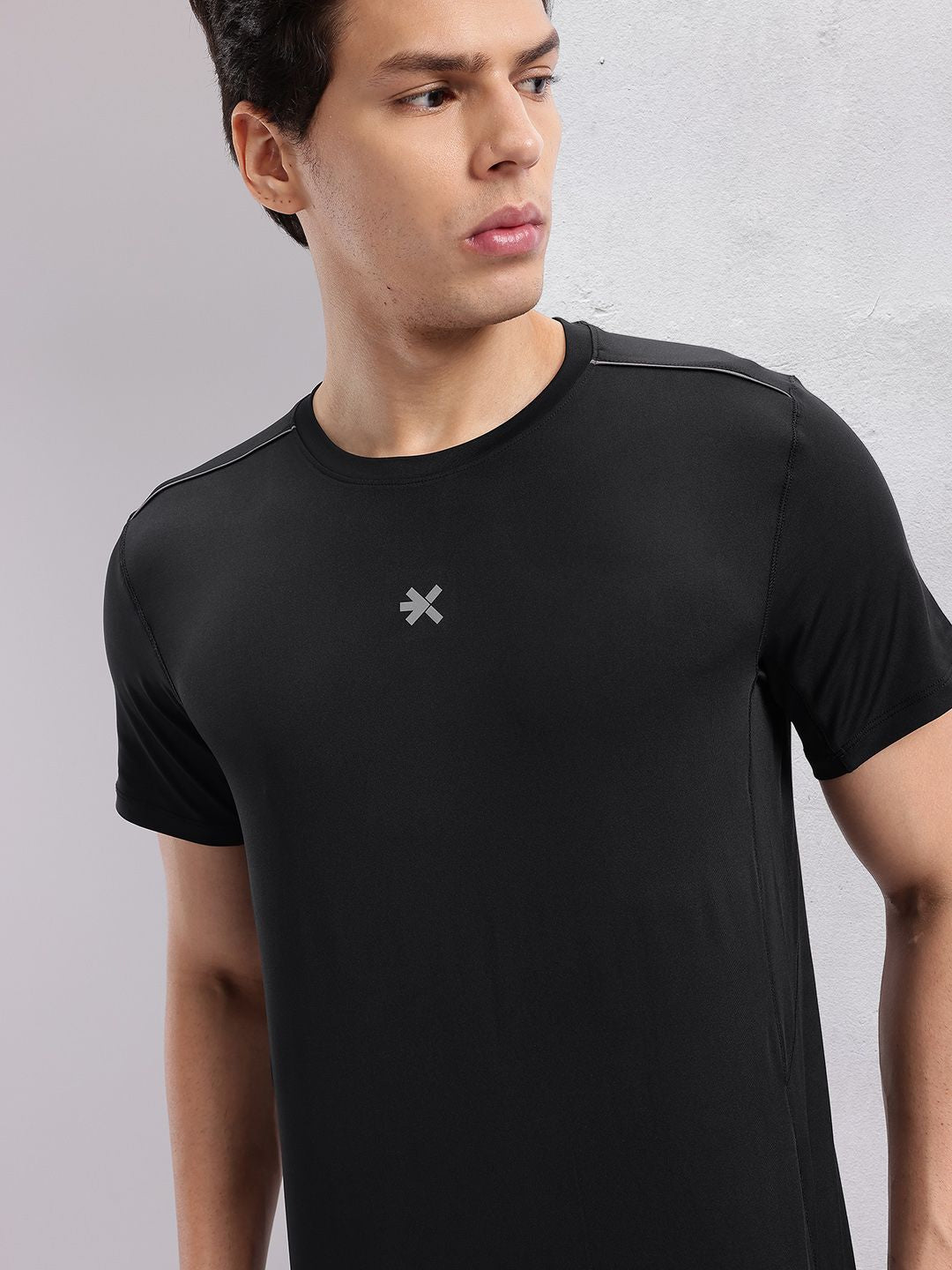 HRX by Hrithik Roshan Men Solid Round Neck Running T-shirt with Perforations