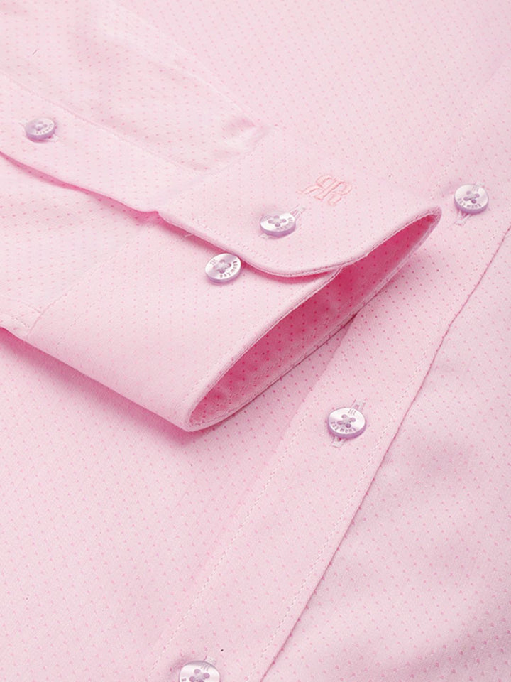 Raymond Pure Cotton Textured Slim Fit Formal Shirt