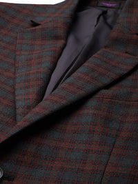 Park Avenue Checked Single-Breasted Formal Blazer