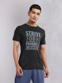 HRX by Hrithik Roshan Typography Printed Rapid-Dry Training T-shirt