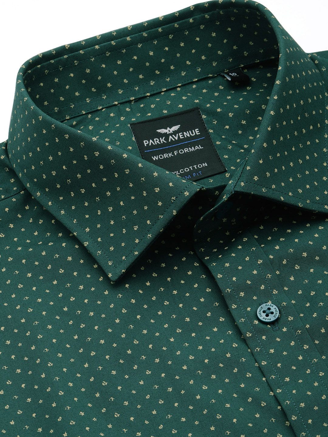 Park Avenue Pure Cotton Slim Fit Printed Formal Shirt